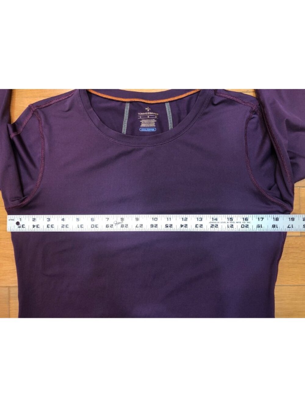 Tommie Copper Cool Copper Long Sleeve Crew Neck Purple Shirt Size L - Picture 4 of 8